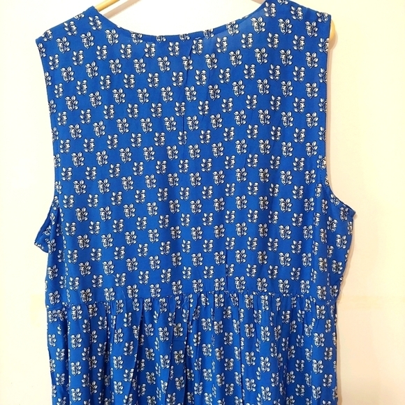 BEACH Lunch Lounge Tiered Ruffle Mini Dress in Athen Blue - Picture 9 of 13